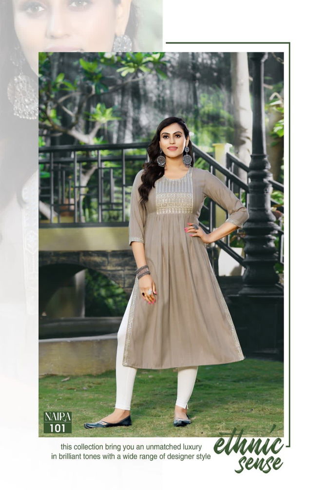 Naira By Hirwa 101-108 Designer Kurtis Catalog